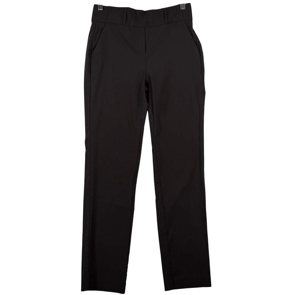Simply Vera Vera Wang Womens XS Straight Leg Pants Black Stretch Office